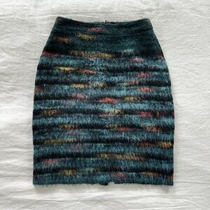 Maeve by Anthropologie Feathered Wool Pencil Skirt
